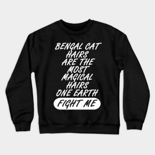 Bengal cat Kitten Cat Kitten Cute Hair Crewneck Sweatshirt